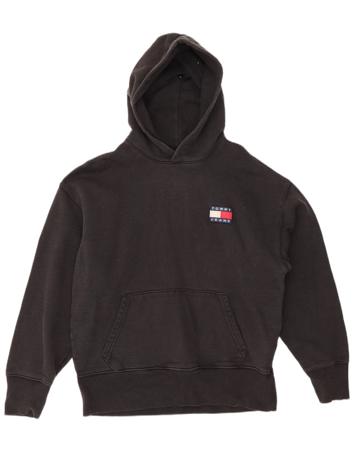 TOMMY HILFIGER Herren Kapuzenpullover Mittelschwarz Baumwolle