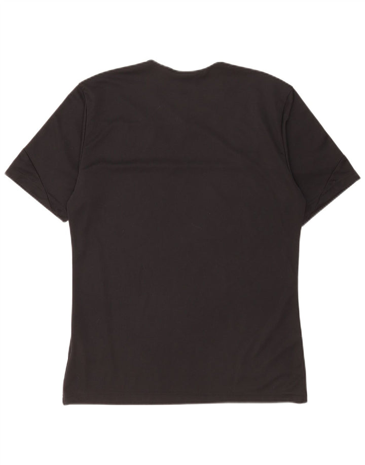 Adidas Herren Climalite T-Shirt Top Small Schwarz Colourblock Polyester