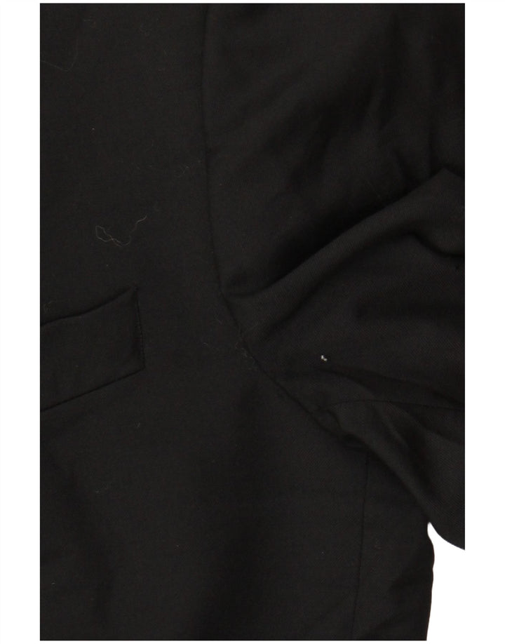 Hugo Boss Herren-Blazer mit 1 Knopf, Größe 52, XL, schwarze Wolle