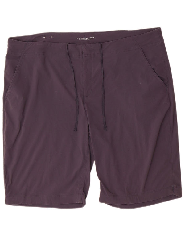 Columbia Damen Omni-Shield Chino Shorts US 18 2XL W40 Marineblaues Nylon