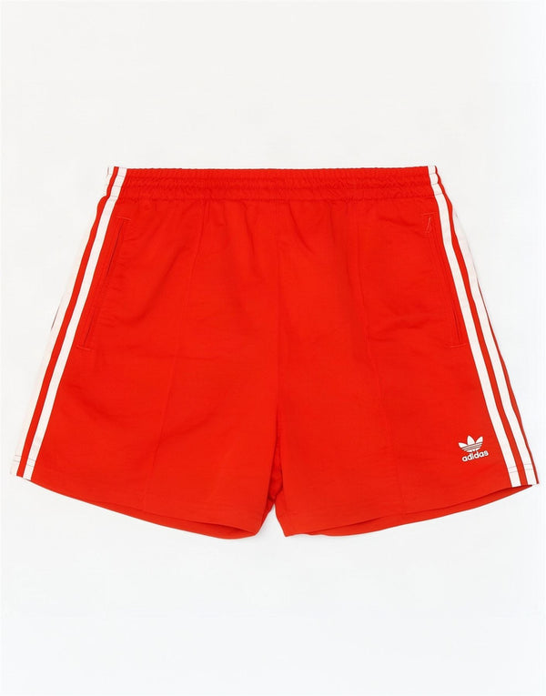 Adidas Damen Sportshorts UK 16/18 Large Rot Polyester