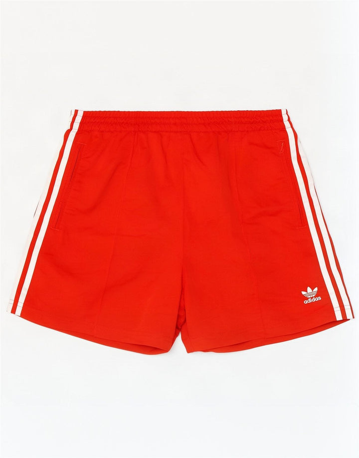 Adidas Damen Sportshorts UK 16/18 Large Rot Polyester