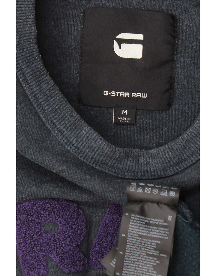G-Star Herren Grafik-Sweatshirt-Pullover, mittelmarineblaue Baumwolle