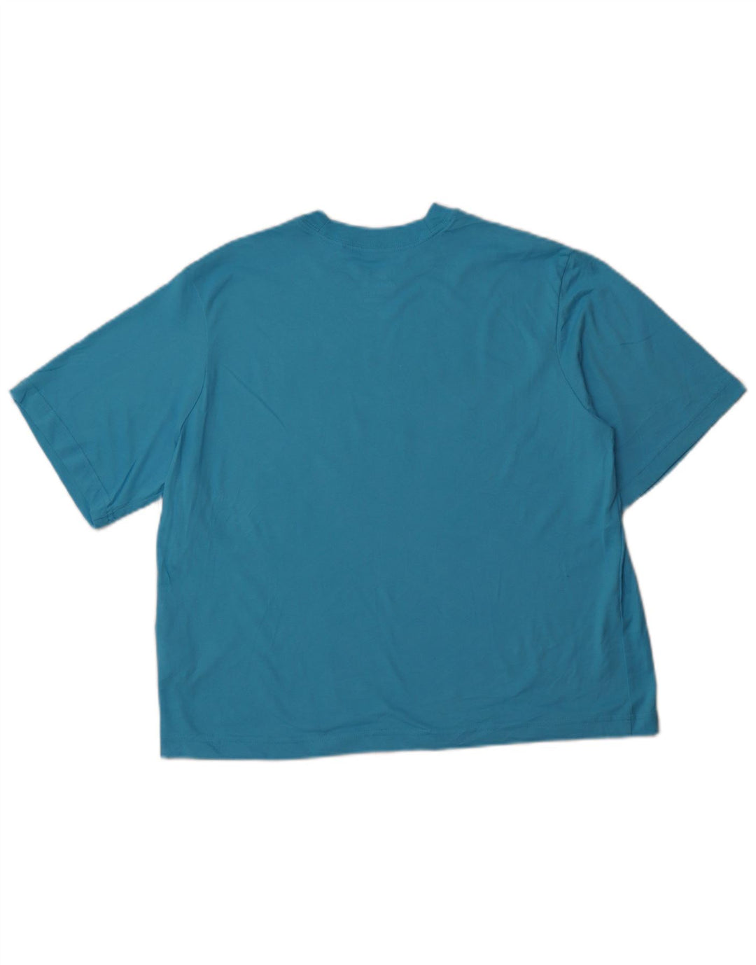 NIKE Womens Loose Fit Graphic T-Shirt Top UK 14 Mittelblaue Baumwolle