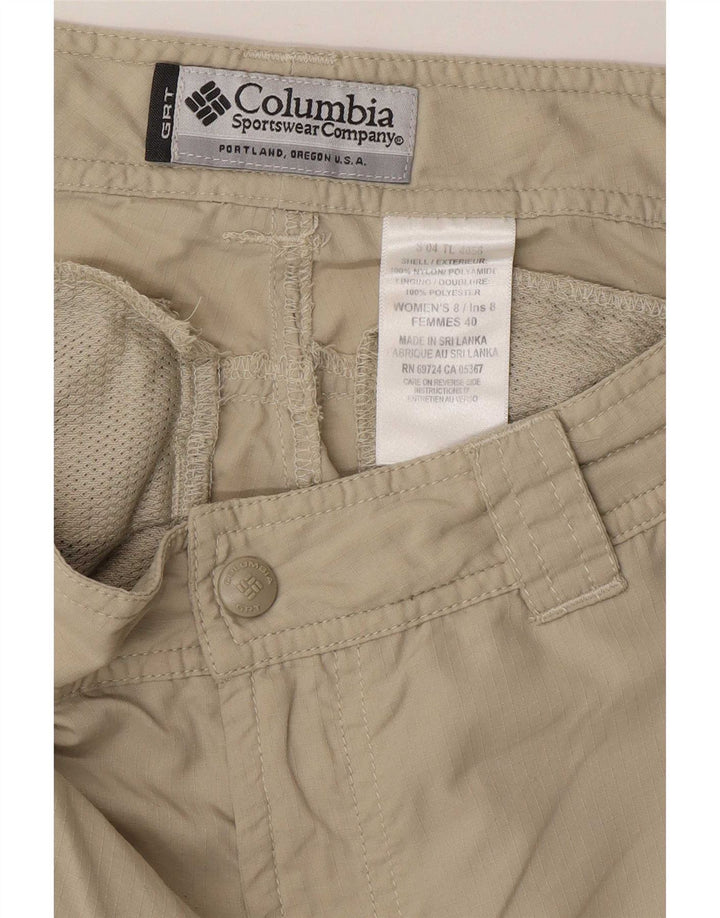 Columbia Damen Cargo-Shorts US 8 Medium W30 Beige Nylon