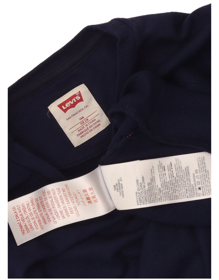 Levi's Crop-Sweatshirt für Mädchen, 13–14 Jahre, Marineblau, Polyester