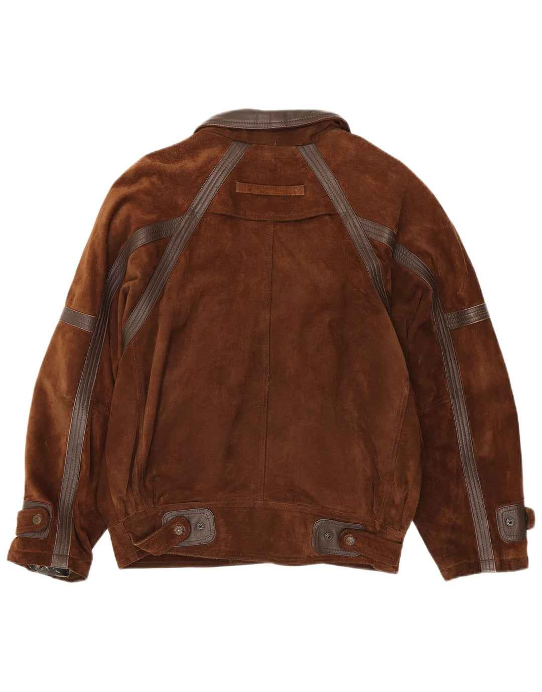 Vintage Herren Wildlederjacke IT 50 Großes braunes Leder