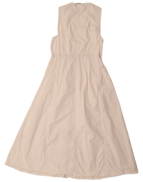 Zara Womens Sleeveless Maxi Dress UK 14 Large White Cotton