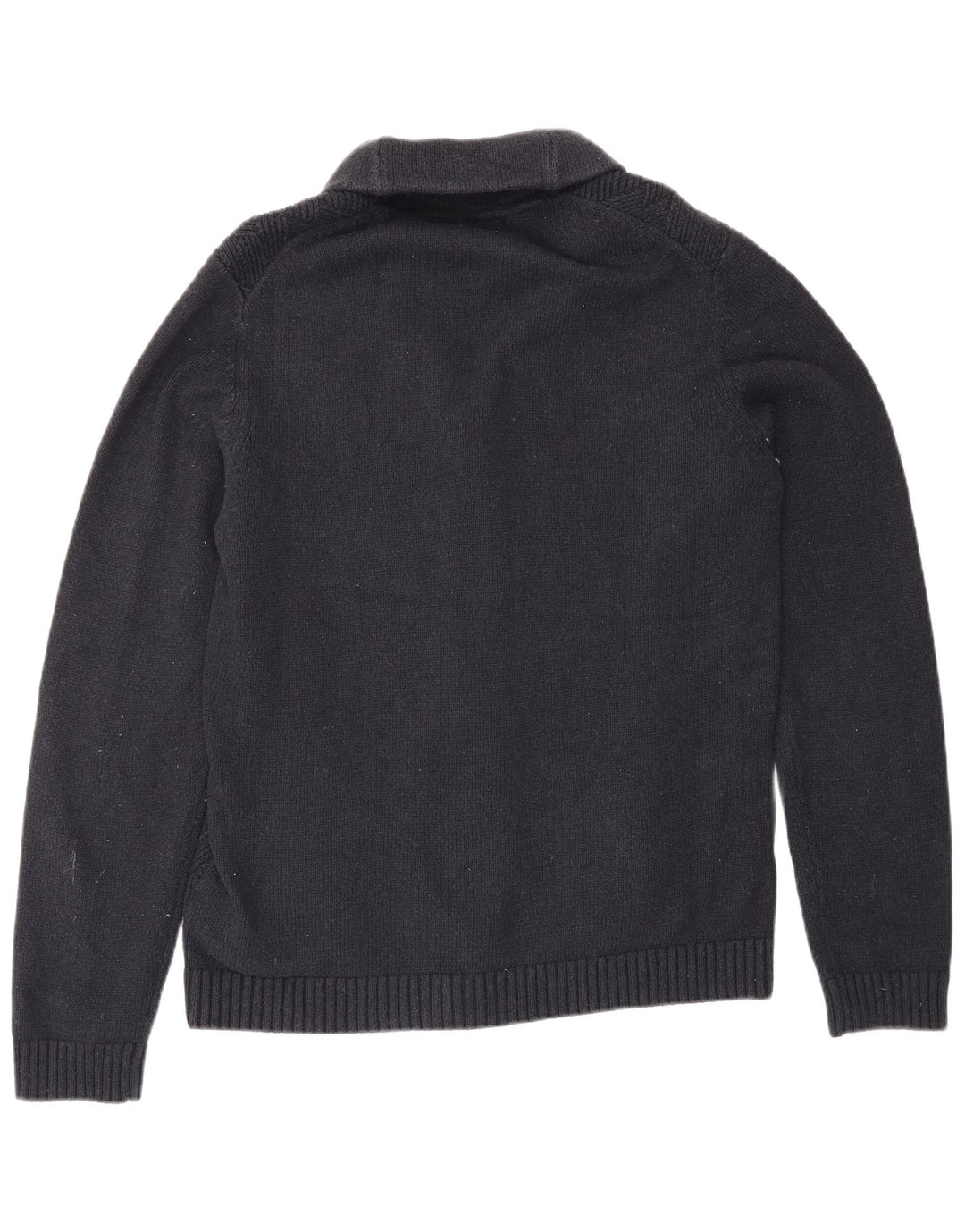 Ted Baker Herren-Strickjacke, Größe 4, groß, marineblaue Baumwolle