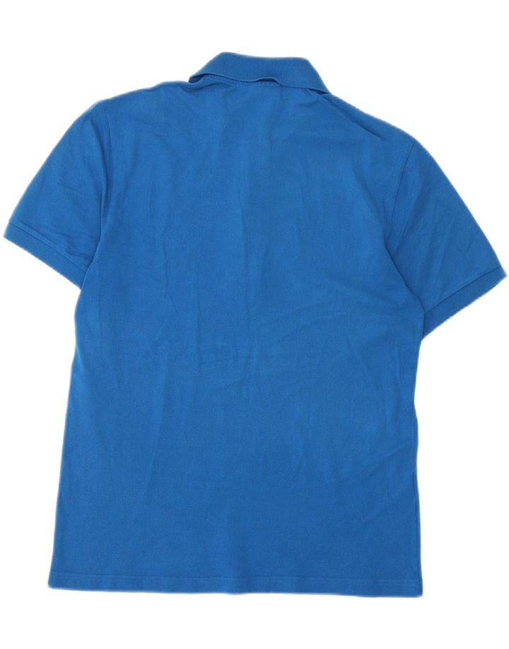 LACOSTE Herren-Poloshirt, Größe 5, große blaue Baumwolle