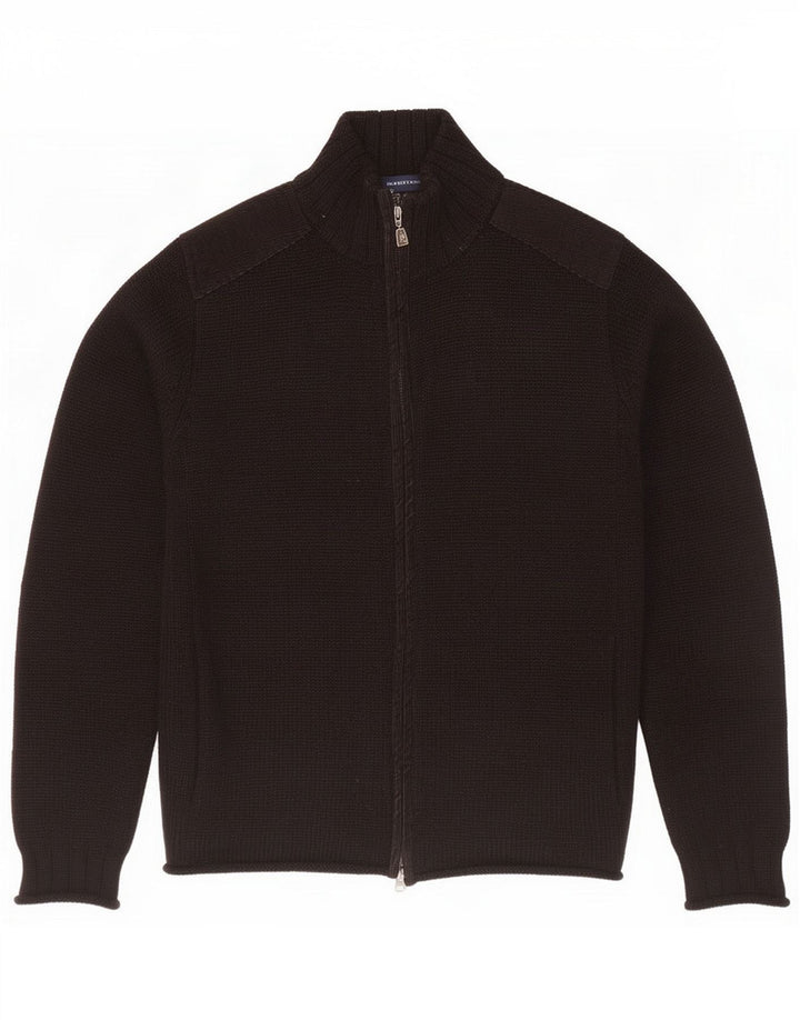 French Connection Herren-Cardigan, mittelschwarz, Wolle