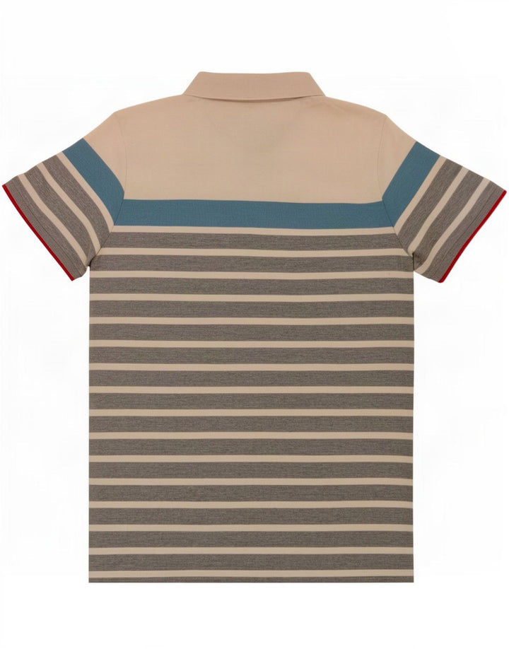 Ellesse Herren Heritage-Poloshirt, mittelgroß, mehrfarbig, gestreift, Baumwolle