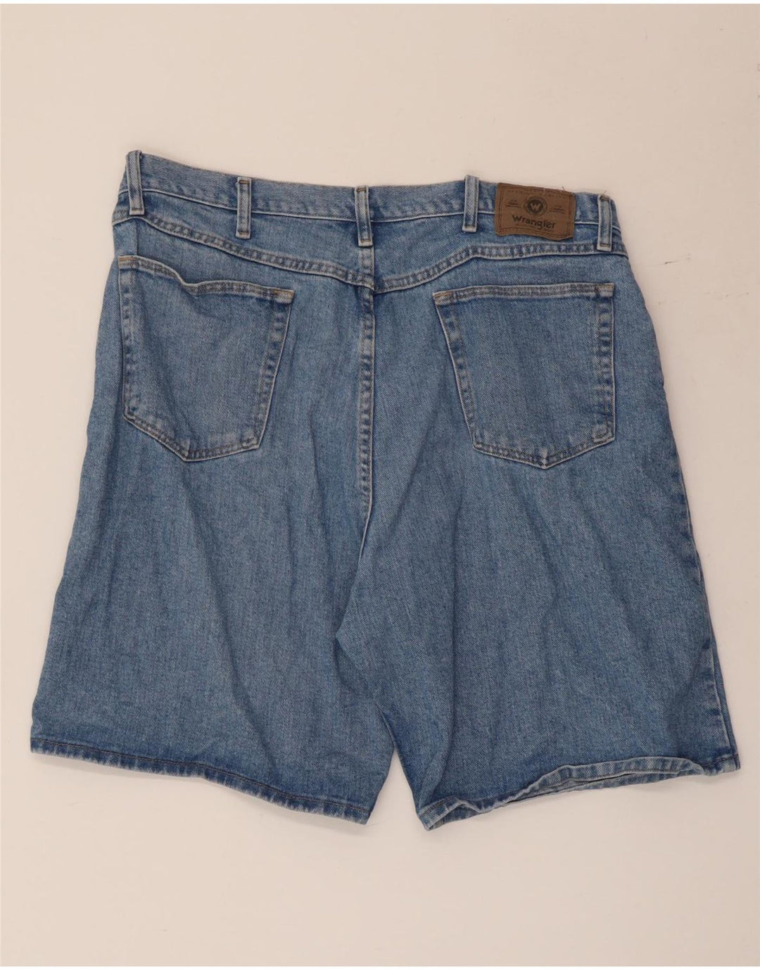 WRANGLER Herren Jeansshorts W38 XL Blaue Baumwolle