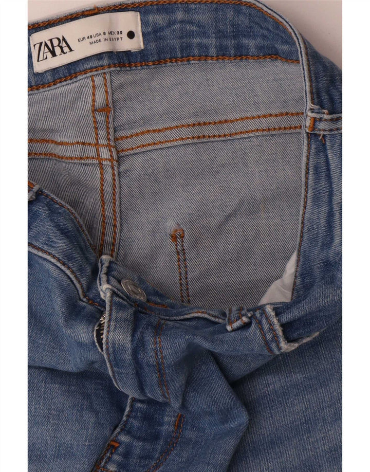 Zara Damen Bootcut Jeans EU 40 Medium W30 L28 Blau