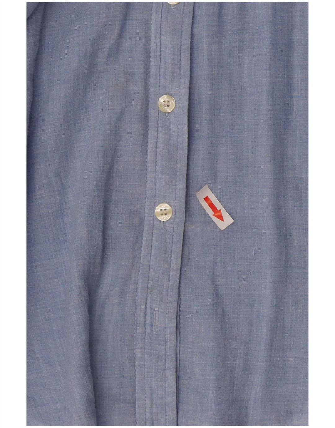 Guess Damen-Hemd UK 14 aus mittelblauer Baumwolle
