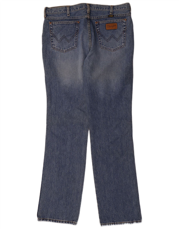Wrangler Herren Straight Jeans W38 L36 Blaue Baumwolle