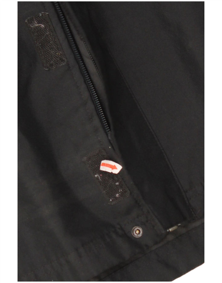 NIKE Jungen-Regenjacke mit Kapuze, 12–13 Jahre, groß, schwarzes Farbblock-Polyester