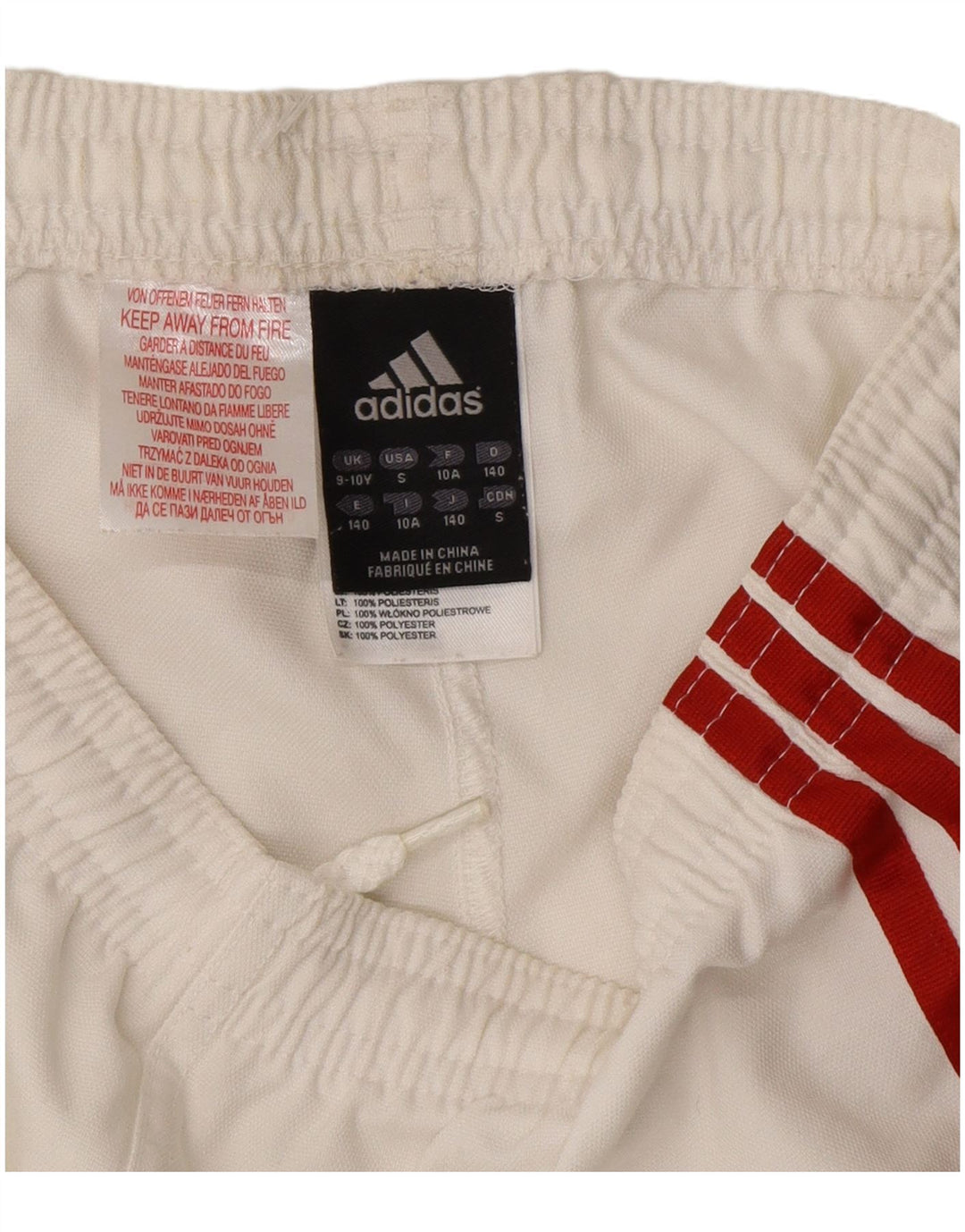 Adidas Climacool Sportshorts für Jungen, 9–10 Jahre, weißes Polyester