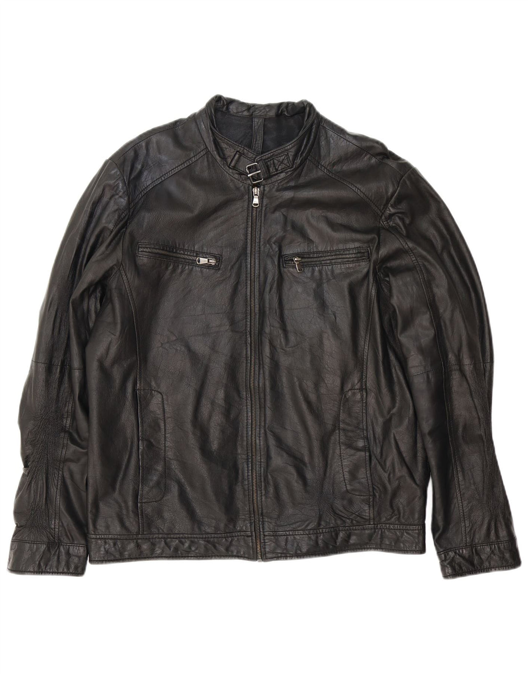 Conbipel Herren Lederjacke IT 54 XL Schwarzes Leder