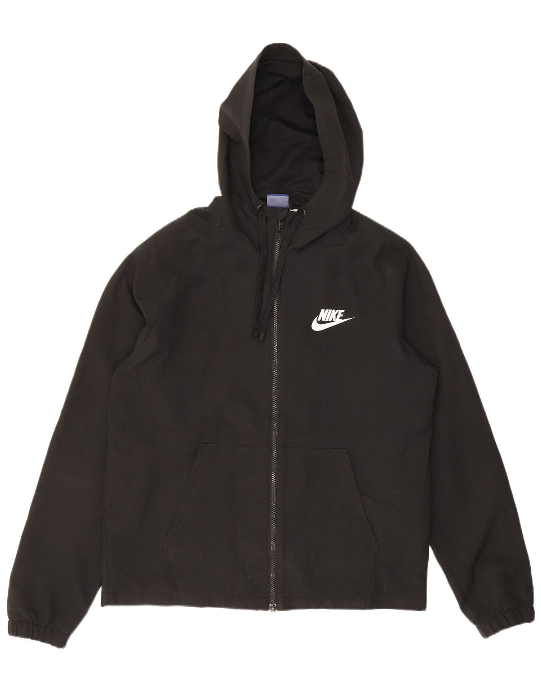 Nike Herren-Trainingsanzug-Oberteil mit Kapuze, mittleres schwarzes Polyester