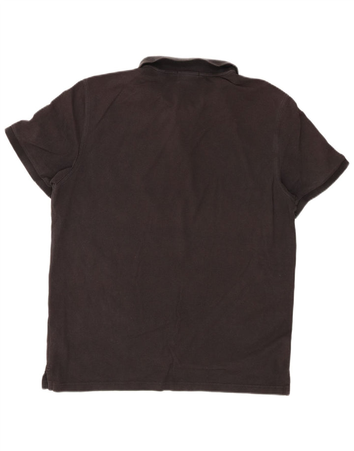 Gant Herren-Poloshirt mit normaler Passform, XL, schwarze Baumwolle