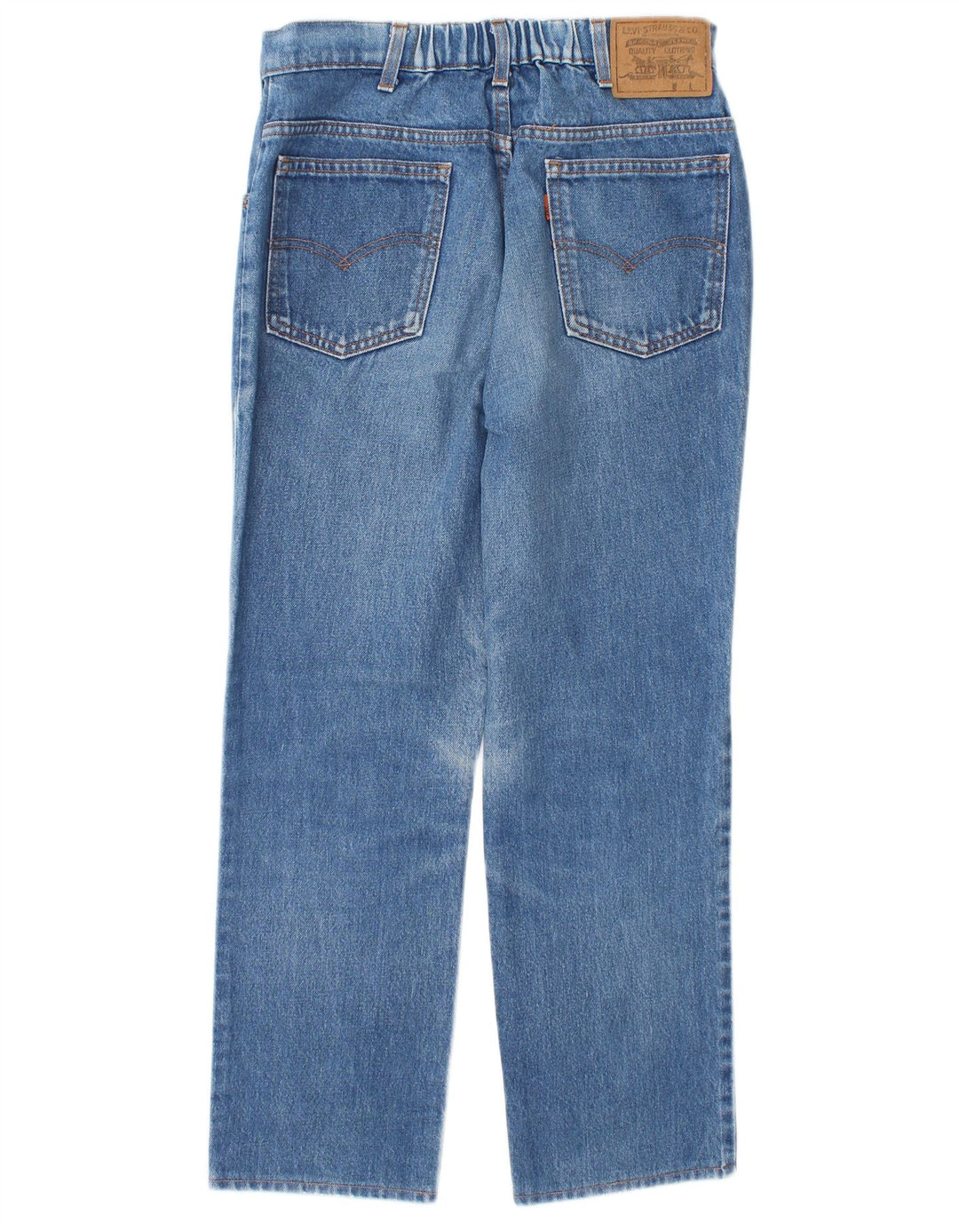 Levi's Damen Straight Jeans W34 L26 Blaue Baumwolle