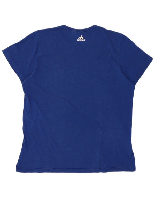 Adidas Herren Grafik T-Shirt Top XL Blau Baumwolle