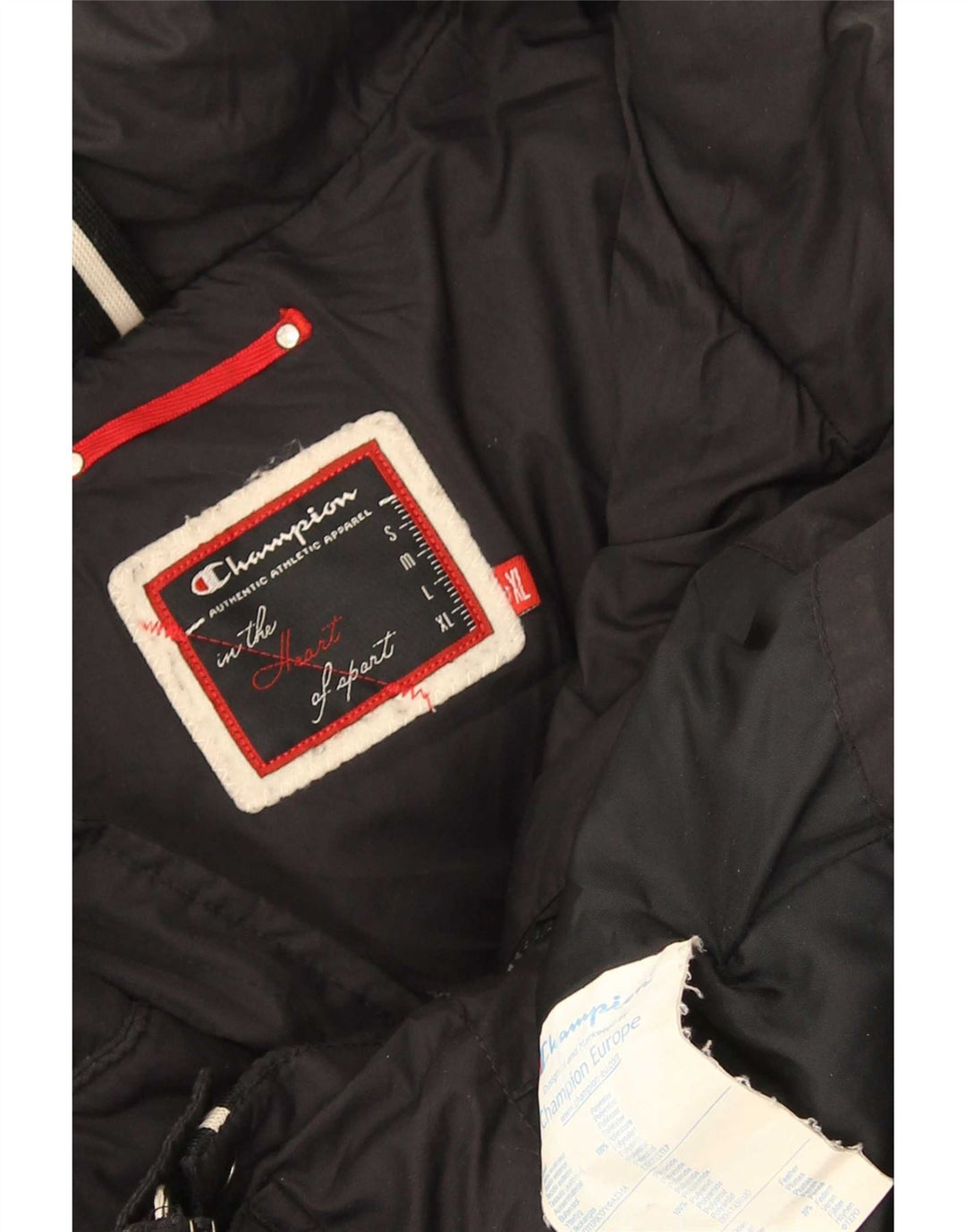 Champion Damen Wattierte Jacke UK 18 XL Schwarz Polyester
