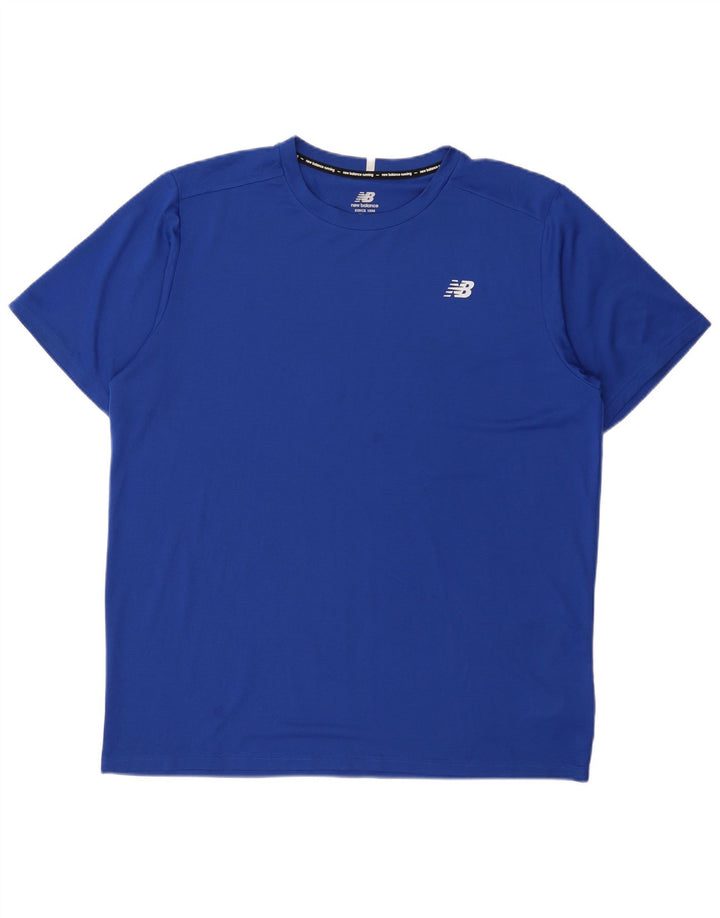 NEW BALANCE Herren T-Shirt Top XL Blau Polyester