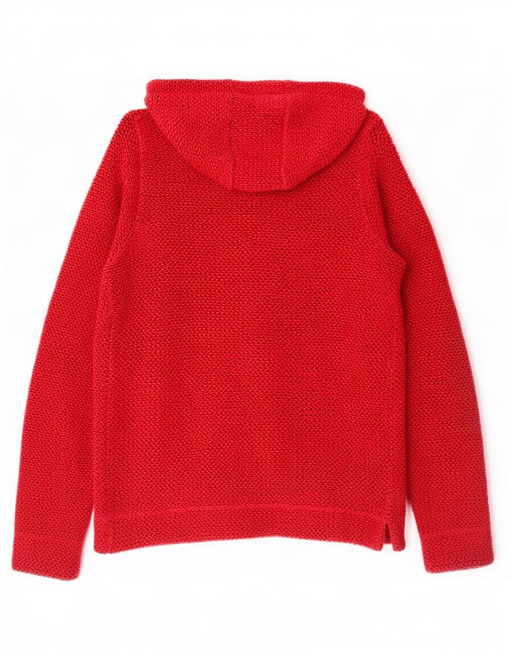 Weird Fish Damen-Kapuzenpullover mit Reißverschluss, UK 8, Größe S, Rot, Baumwolle