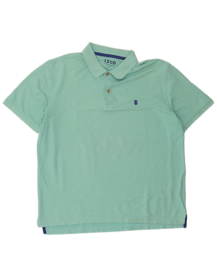 Izod Herren-Poloshirt, große türkisfarbene Baumwolle