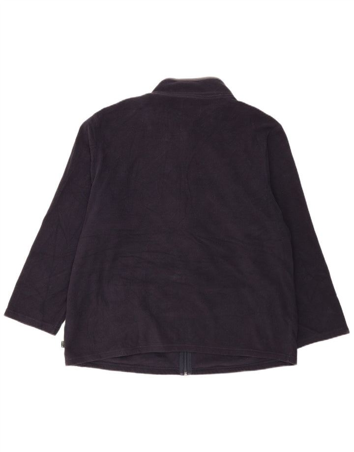 Marks & Spencer Herren-Fleecejacke mit normaler Passform, Größe 40, Marineblau