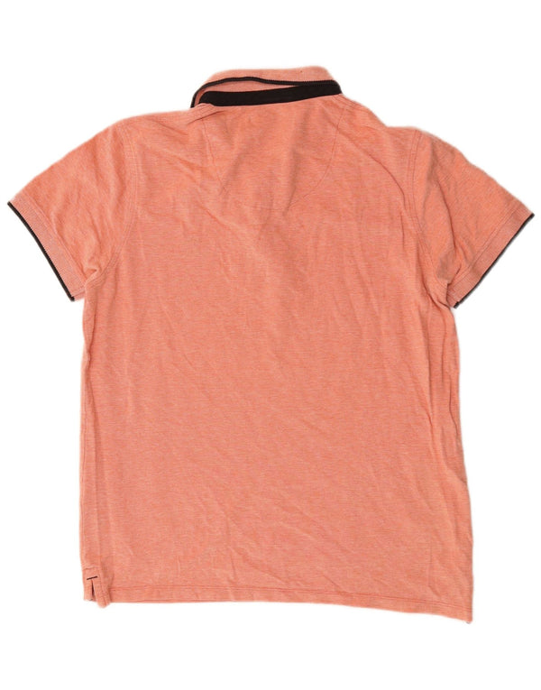 Jack & Jones Herren-Poloshirt, große orangefarbene Baumwolle