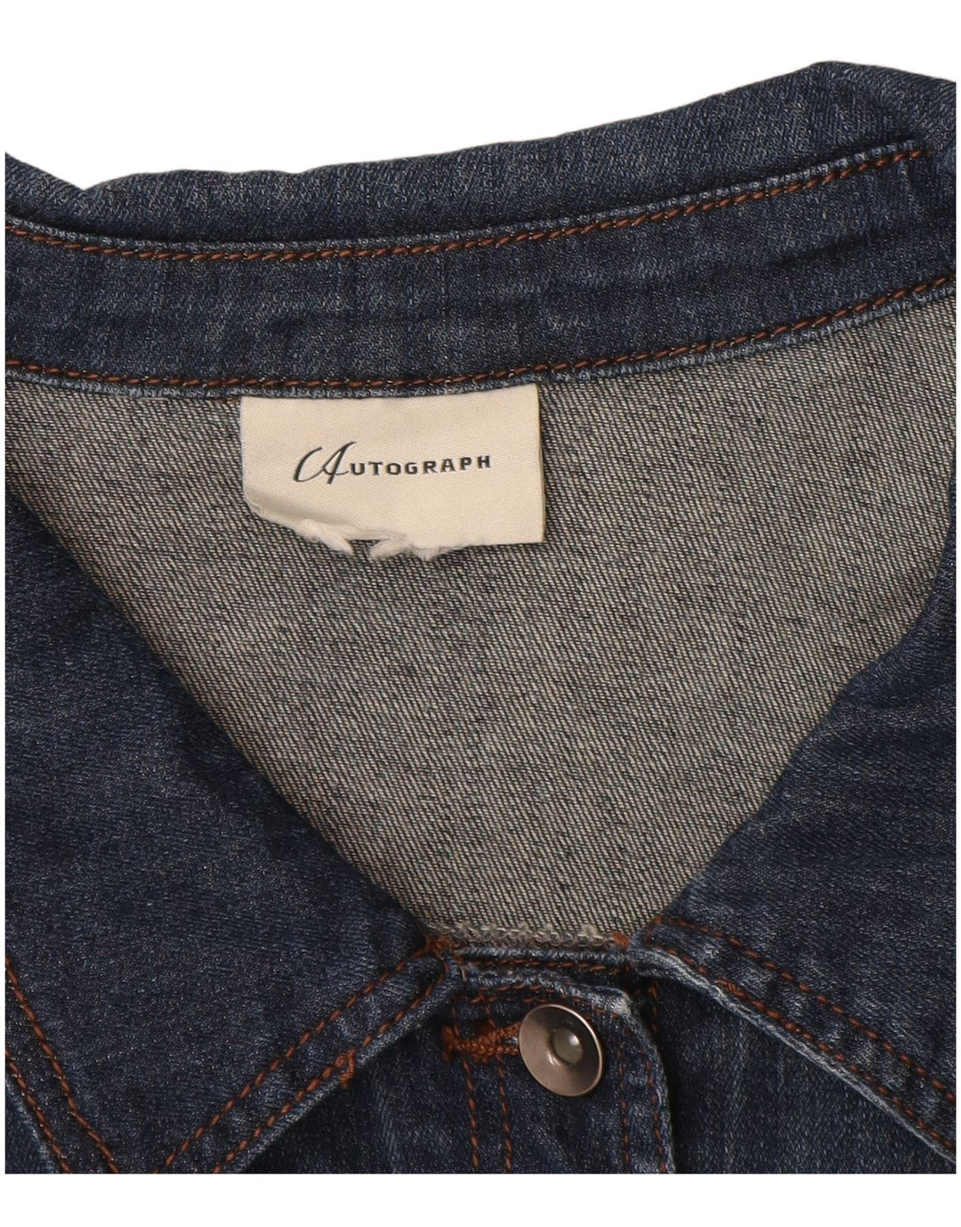 Autograph Damen Jeansjacke UK 18 XL Marineblau Baumwolle
