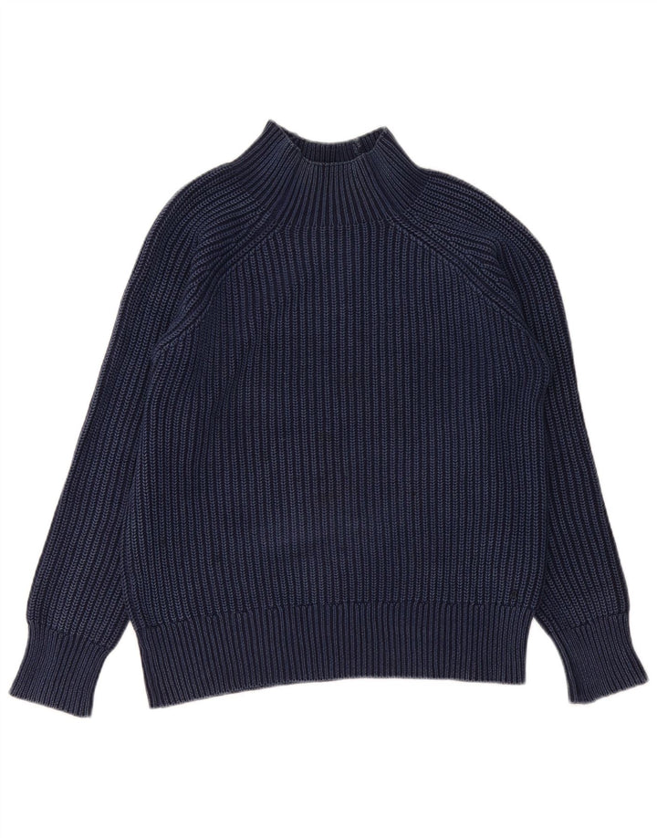 Replay Rollkragenpullover für Damen, UK 14, mittelmarineblau, Baumwolle