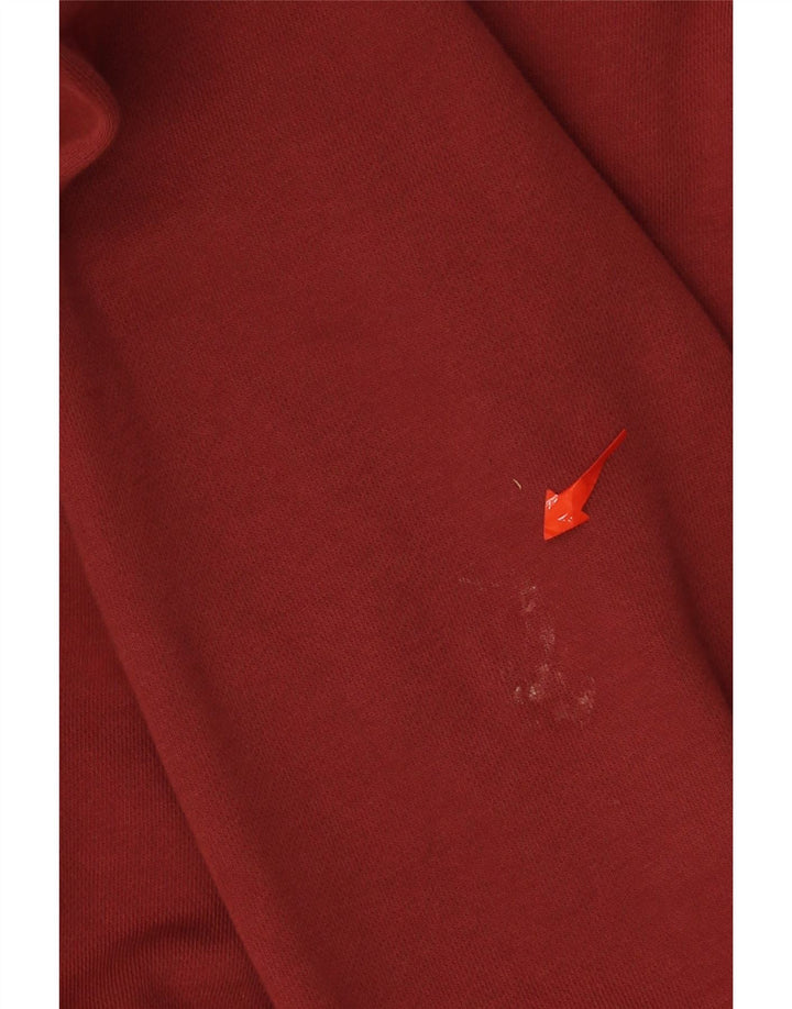 NIKE Womens Oversized Graphic Sweatshirt Jumper UK 14 Medium Maroon Vintage Nike and Second-Hand Nike from Messina Hembry 