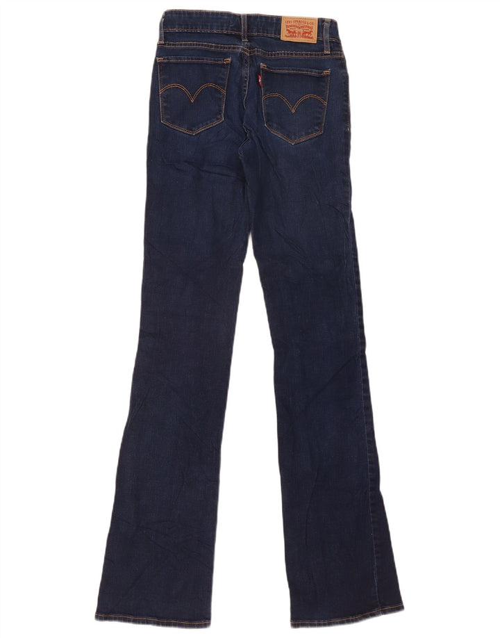 Levi's Damen 715 Bootcut Jeans W24 L33 Blaue Baumwolle