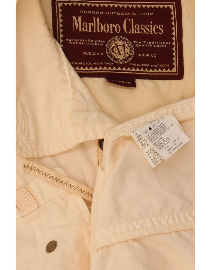 Marlboro Classics Herren-Utility-Jacke UK 42 XL Beige Baumwolle