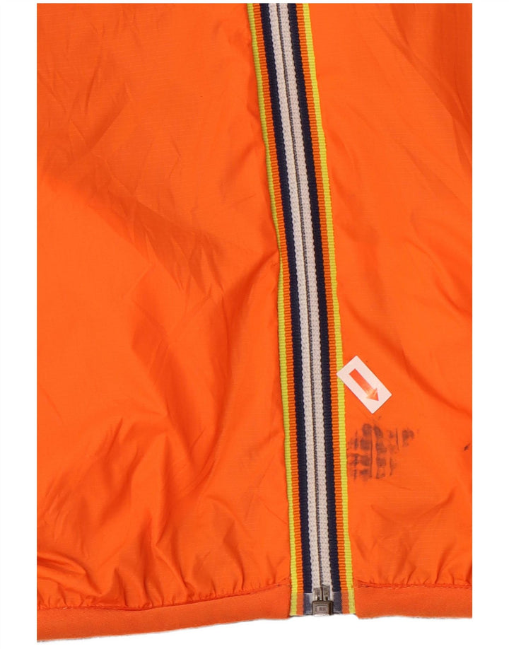 K-WAY Herren Kapuzen-Wendejacke UK 36 Small Grau Polyamid