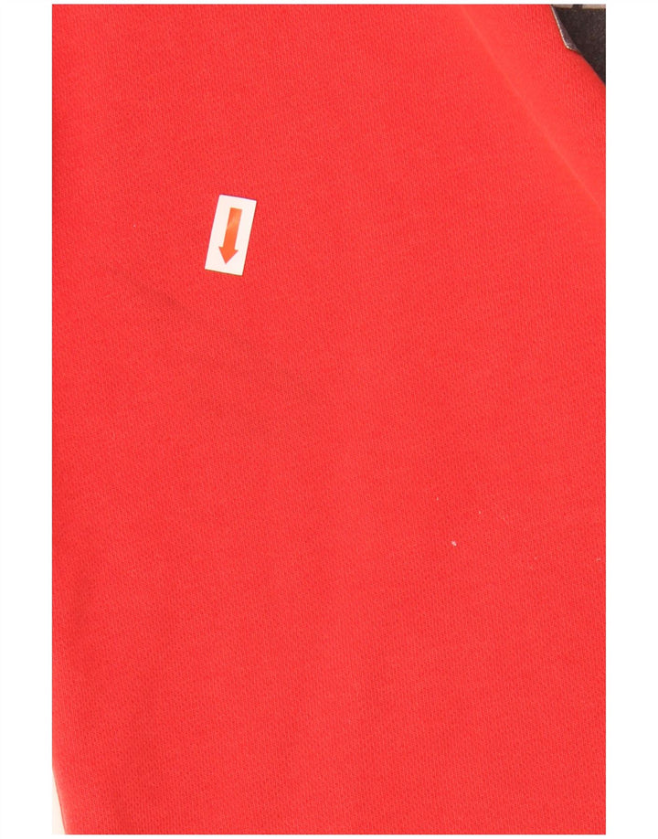 NIKE Womens Graphic Sweatshirt Jumper US 14/16 Large Red Cotton