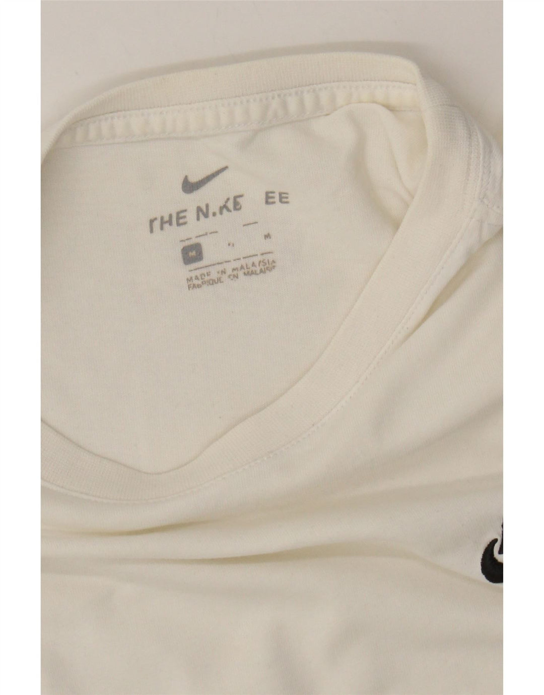 NIKE Mens T-Shirt Top Medium White Cotton Vintage Nike and Second-Hand Nike from Messina Hembry 