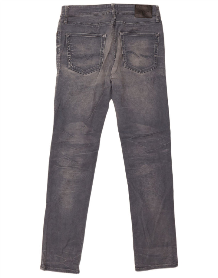 Jack & Jones Herren Tim Slim Jeans W34 L34 Graue Baumwolle