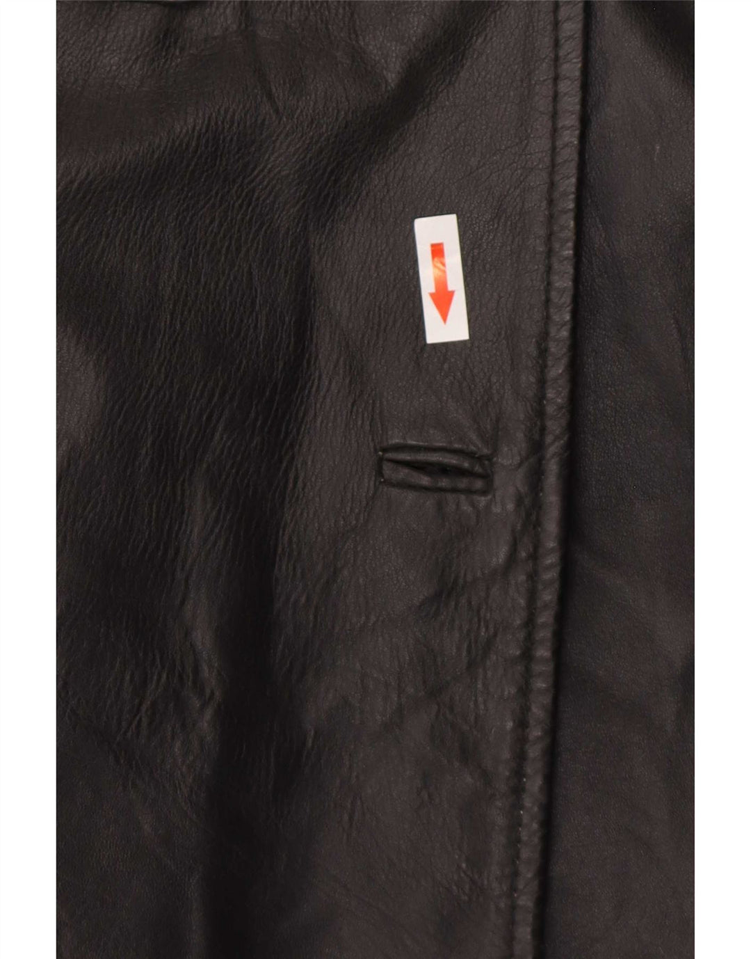 Siteli Damen Ledermantel IT 42 Medium Schwarz