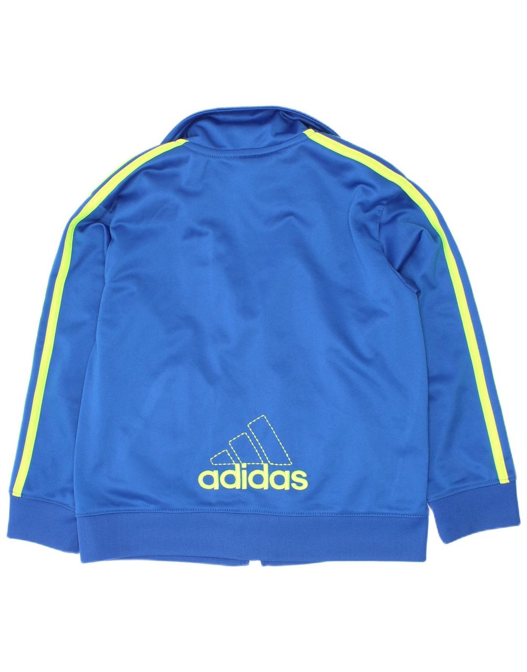 Adidas Jungen Grafik-Trainingsanzug-Top-Jacke, 4–5 Jahre, blaues Polyester
