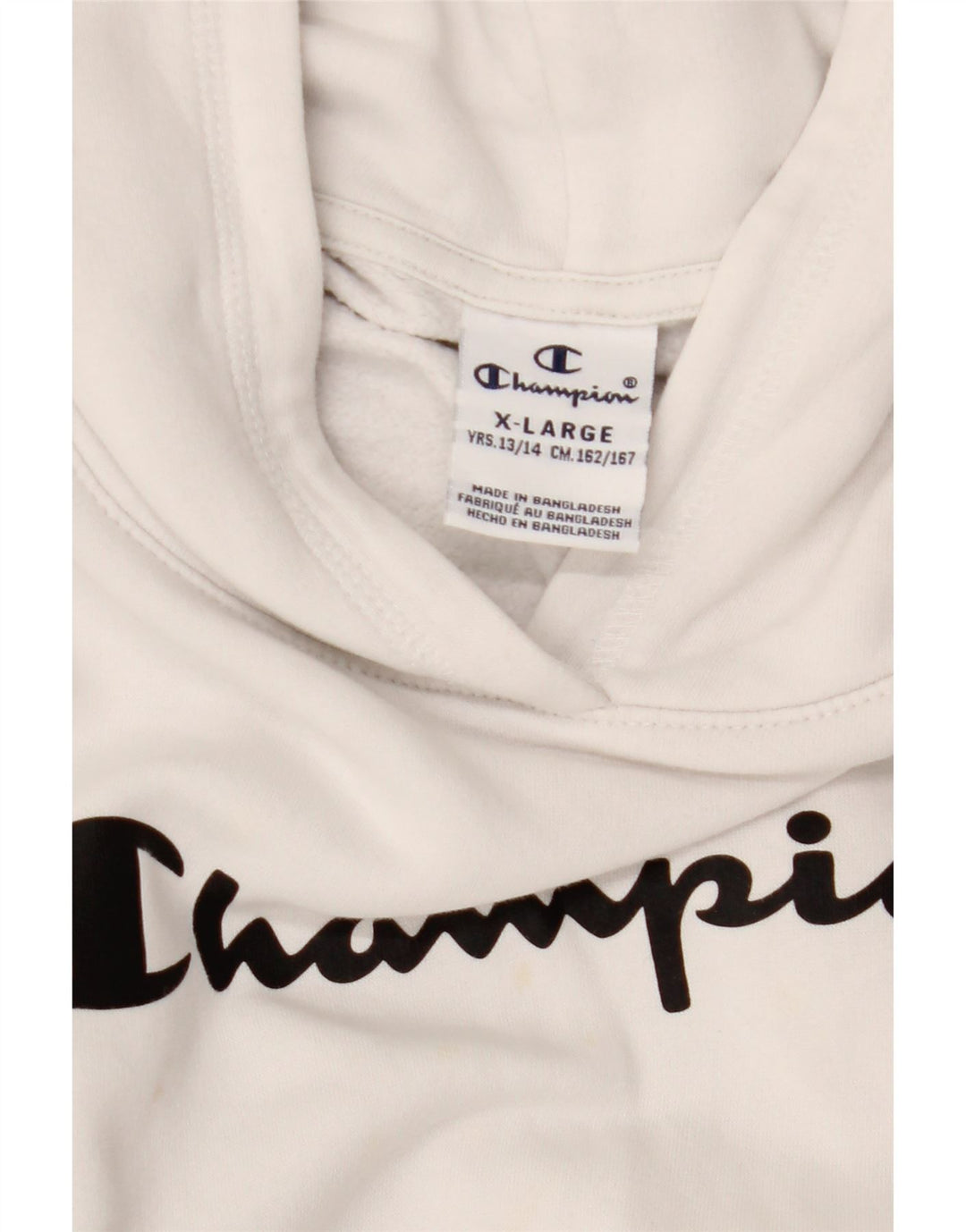 CHAMPION Kapuzenpullover mit Grafik für Jungen, 13–14 Jahre, XL, Weiß
