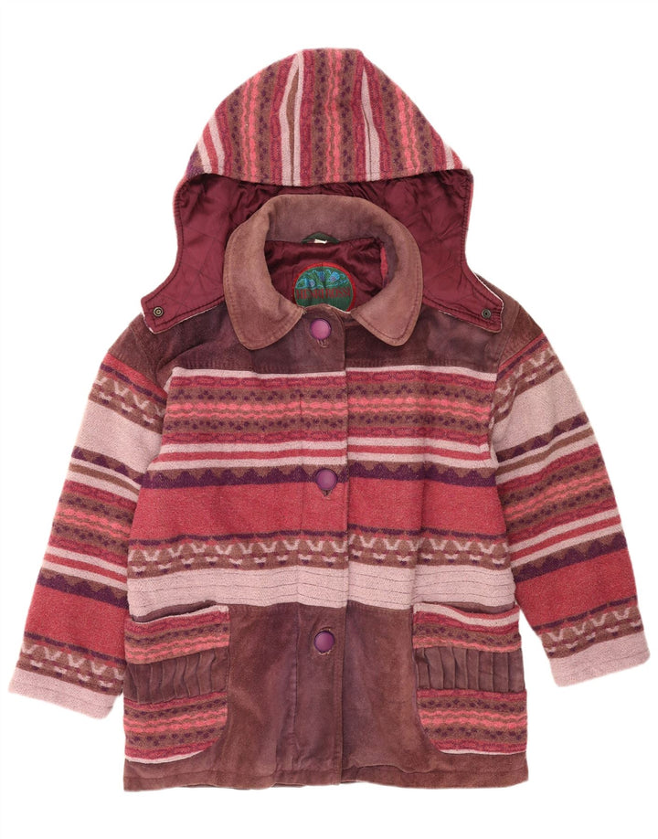 Henri Rossi Damen Windjacke EU 42 Großes mehrfarbiges Leder