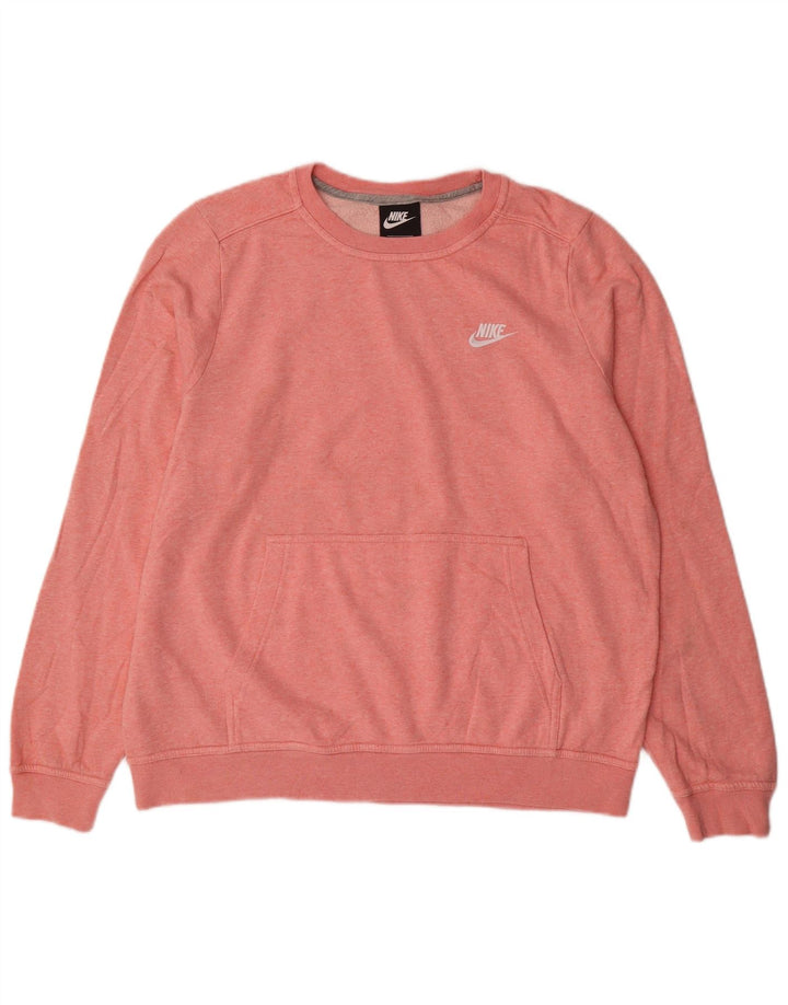 Nike Damen-Sweatshirt-Pullover, Gr. 16, groß, rosa meliert