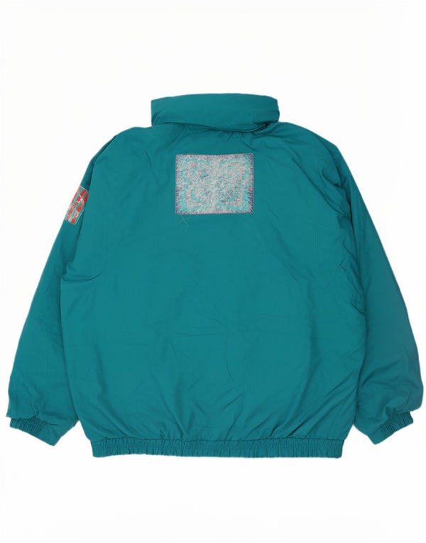 Sergio Tacchini Herren gepolsterte Skijacke UK 42 XL Grün Polyester