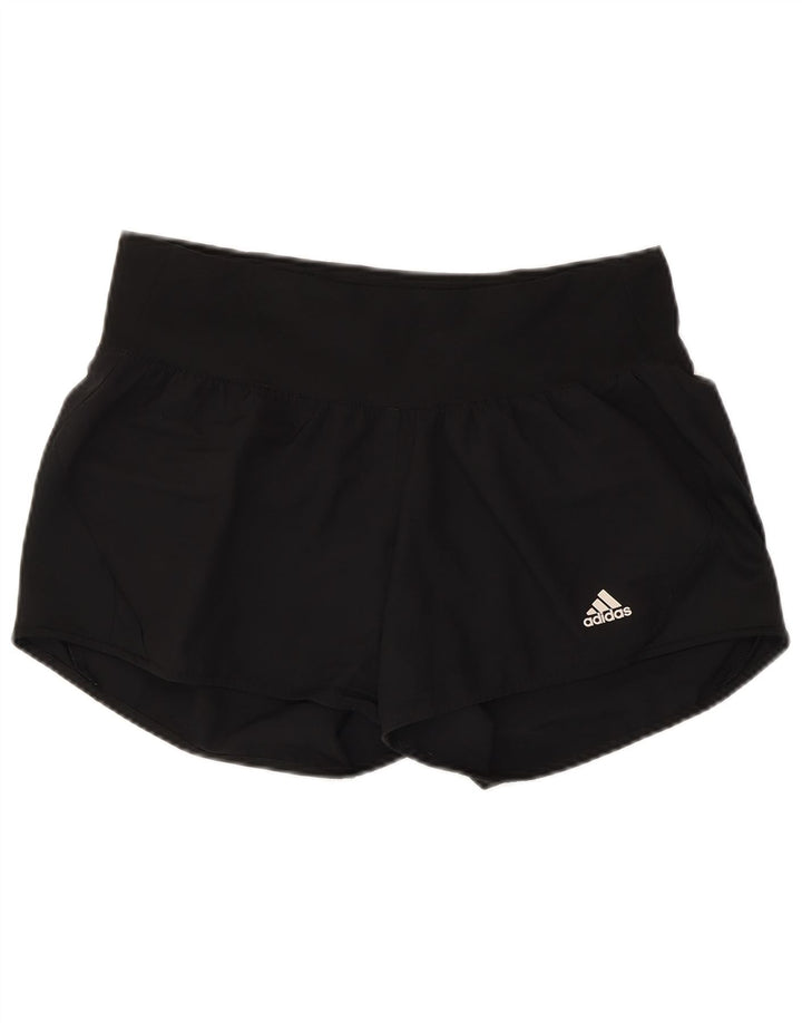 ADIDAS Womens Aeroready Sport Shorts UK 14 Medium  Black Polyester