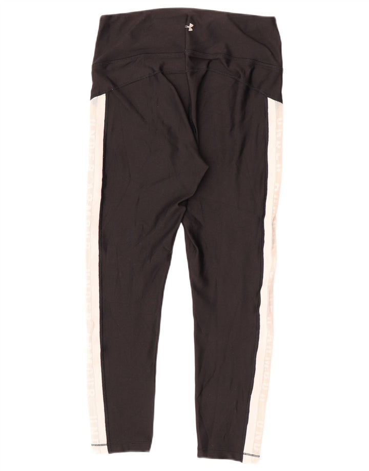 Under Armour Damen Capri-Leggings mit Grafik, UK 12, Mittelschwarz, Farbblock